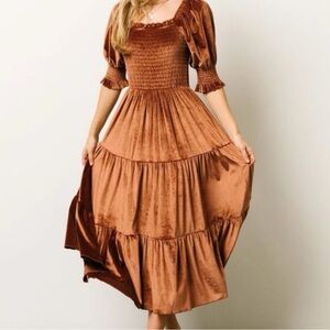 Baltic Born Brown Midi Dress